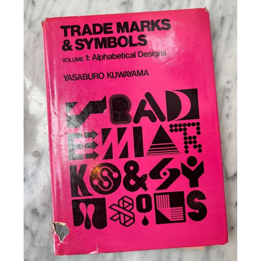 Trademarks & Symbols Vol 1 Alphabetical Designs Yasaburo Kuwayama Hardcover Book